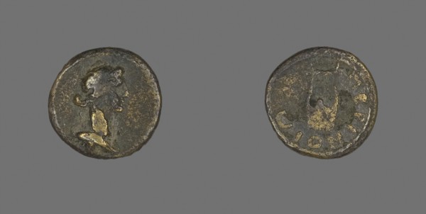 Coin Depicting Bust of Dionysos, mid–1st century BC, Greek, minted in Perinthos, Thrace, Ancient