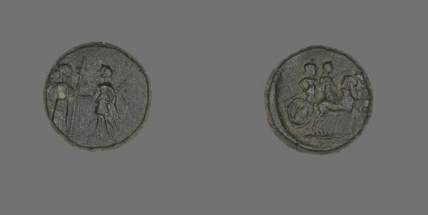 Coin Depicting the Goddess Artemis, after 190 BC, Greek, Ancient Greece, Bronze, Diam. 1.6 cm, 4.01