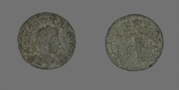 Coin Portraying the Emperor Gallienus, AD 253/268, Roman, Roman Empire, Bronze, Diam. 2.1 cm, 4.13