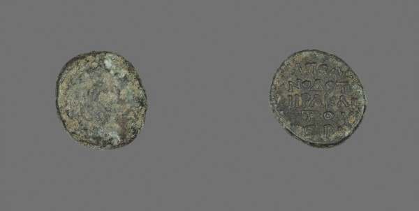 Coin Depicting the Hero Herakles or the God Dionysos (?), 3rd century BC and later, Greek, Ancient