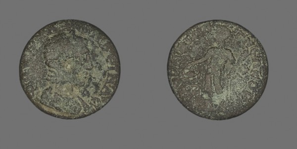 Coin Portraying the Empress Tranquillina, AD 193/217, Roman, Roman Empire, Bronze, Diam. 2.2 cm, 4