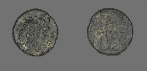 Coin Depicting the God Zeus, 133/48 BC, Greek, Greece, Bronze, Diam. 1.9 cm, 6.93 g