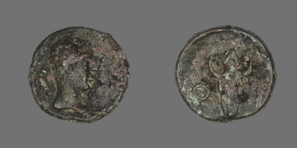 Coin Depicting the Goddess Athena, 2nd century AD, Roman, Roman Empire, Bronze, Diam. 1.3 cm, 2.04