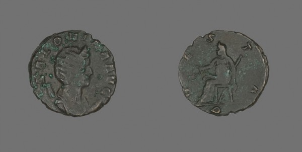 Antoninianus (Coin) Portraying Empress Cornelia Salonina, AD 260/268, Roman, minted in Rome, Roman