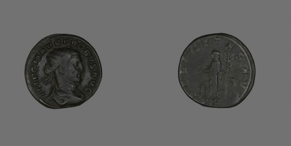 Antoninianus (Coin) Portraying Emperor Probus, AD 276/281, Roman, minted in Siscia, Roman Empire,