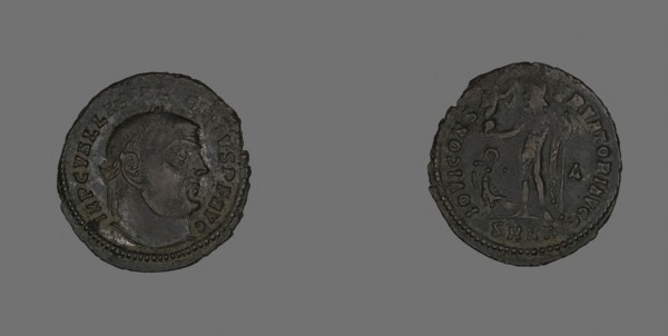 Follis (Coin) Portraying Emperor Licinius, AD 313, Roman, minted in Heraclea, Roman Empire, Bronze,