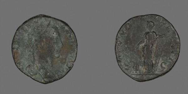 Sestertius (Coin) Portraying Emperor Severus Alexander, AD 222/231, Roman, minted in Rome, Roman