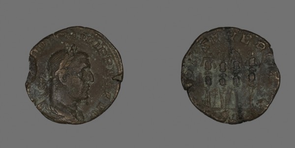 Coin Portraying Philip the Arab, AD 244/249, Roman, Roman Empire, Bronze, Diam. 2.8 cm, 14.81 g