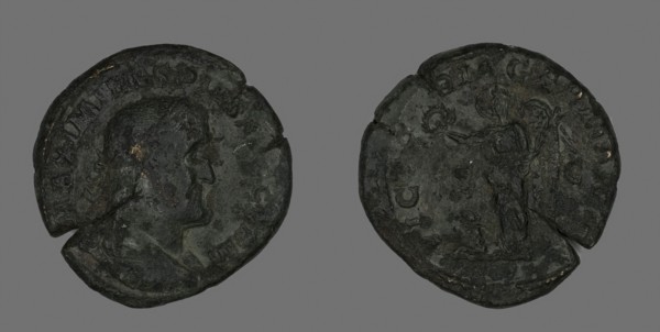 Sestertius (Coin) Portraying Emperor Maximinus, AD 235/238, Roman, minted in Rome, Roman Empire,