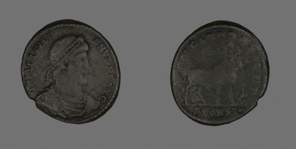 Base (Coin) Portraying Emperor Julianus, AD 360/363, Roman, minted in Aries, Roman Empire, Bronze,