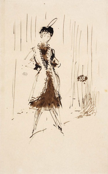 Study for The Blue Girl: Portrait of Miss Elinor Leyland, c. 1879, James McNeill Whistler,