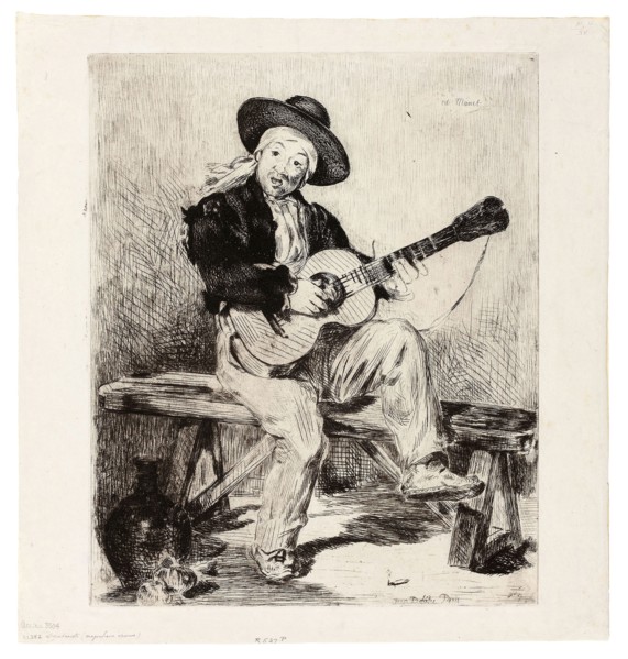 The Spanish Singer, 1861–62, Édouard Manet (French, 1832-1883), printed by Auguste Delâtre (French,