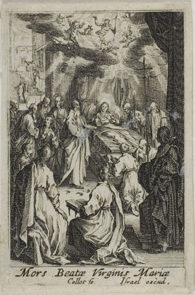The Death of the Virgin Mary, from The Life of the Virgin, n.d., Jacques Callot, French, 1592-1635,