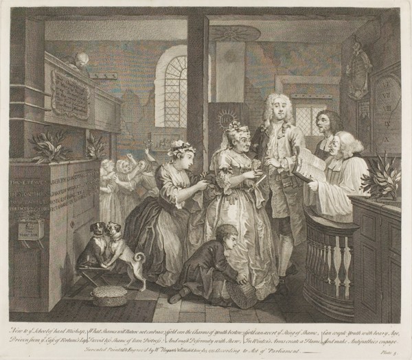 Plate Five, from A Rake’s Progress, June 1735, William Hogarth, English, 1697-1764, England,