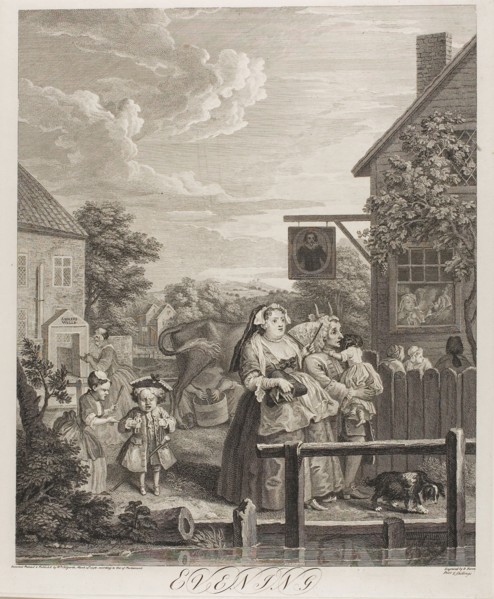 Evening, plate three from The Four Times of the Day, May 1738, Bernard Baron (French, 1696-1762),