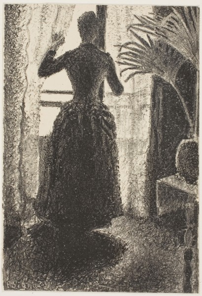 Sunday in Paris, 1887, Paul Signac, French, 1863-1935, France, Lithograph in black, with scraping