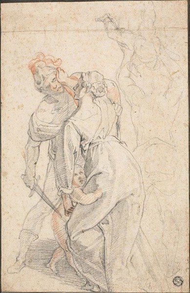 Figures from a Massacre of the Innocents, n.d., Andrea Boscoli, Italian, c. 1560-1608, Italy, Black