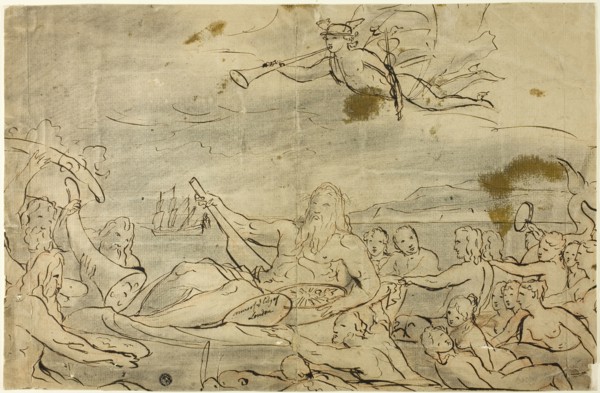 Study for Commerce or the Triumph of the Thames, 1767/80, Attributed to James Barry, Irish,