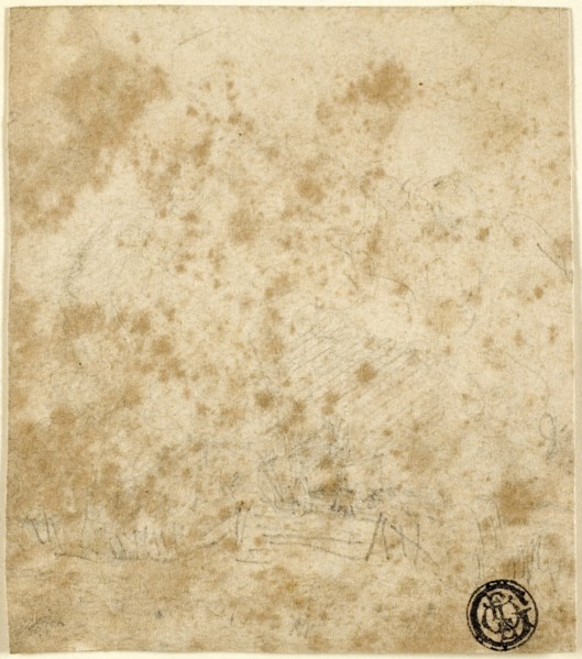 Illegible Sketch, n.d., John Sell Cotman, English, 1782-1842, England, Graphite on buff wove paper,