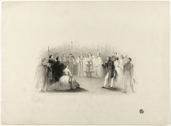 Christening of Edward VII, n.d., John Hayter, English, 1800-c. 1891, England, Lithograph on paper