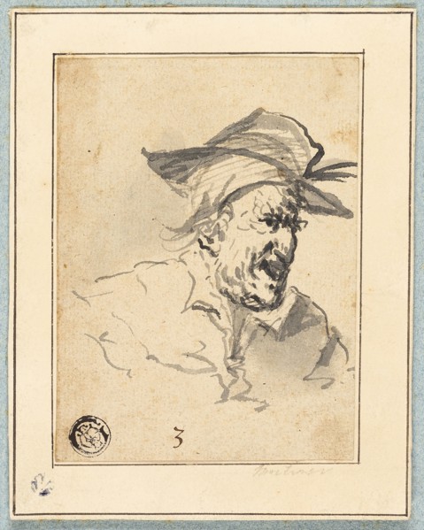 Character Sketch, n.d., Possibly John Hamilton Mortimer (English, 1740-1779), or Francis Le Piper