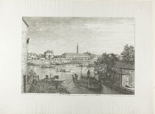 Ale Porto del Dolo, 1735/43, Canaletto, Italian, 1697-1768, Italy, Etching in black on ivory laid