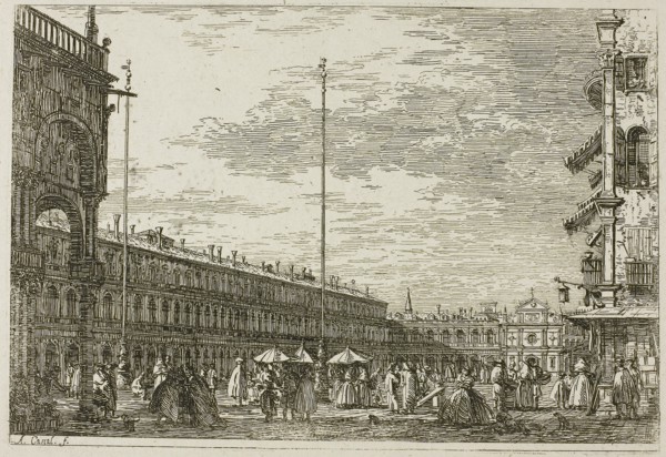 Le Procuratie niove e S. Ziminian V, from Vedute, 1735/44, Canaletto, Italian, 1697-1768, Italy,