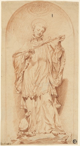Saint Francis Holding a Crucifix, n.d., Attributed to Edme Bouchardon (French, 1698-1762), after