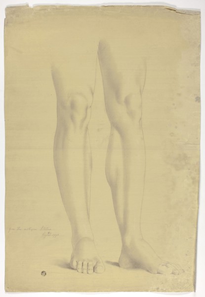 Legs after Antique Statue of Standing Figure, 1775, John Downman, English, 1750-1824, England,