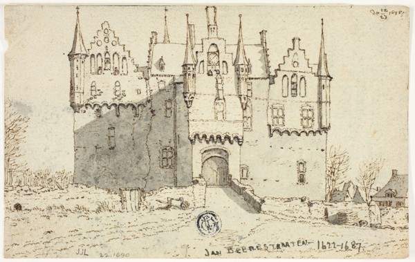 Gemear Castle, n.d., Jan Abrahamsz. Beerstraaten, Dutch, 1622-1666, Netherlands, Pen and wash on