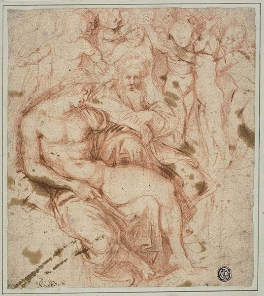Mythological Subject, n.d., Attributed to Jacques Bellange, French, 1594-1638, France, Red chalk on