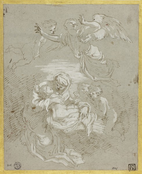 Madonna and Child with Angels, c. 1700, Attributed to Johann Carl Loth (German, 1632-1698) or