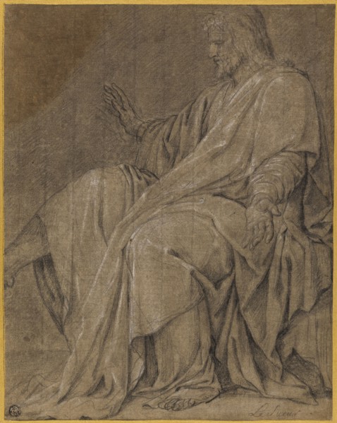 Study for Saint Louis Healing the Sick, c. 1654, Eustache Le Sueur, French, 1617-1655, France,