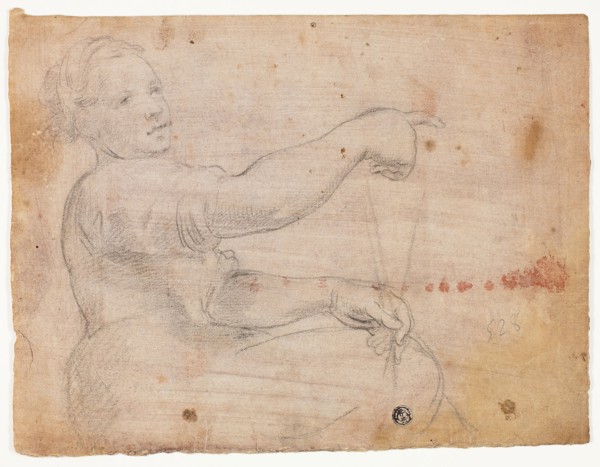 Seated Girl, n.d., Probably Domenico Fiasella (Italian, 1589-1669), or possibly Lazzaro Tavarone