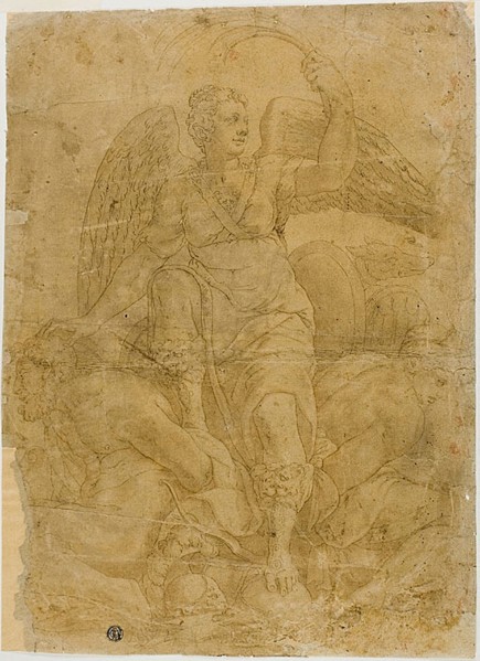 Allegory of Victory with Two Captives, n.d., Follower of Giorgio Vasari, Italian, 1511-1574, Italy,