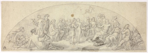 Wedding of Cupid and Psyche on Mount Olympus, c. 1850, Unknown Artist, English, 19th century,