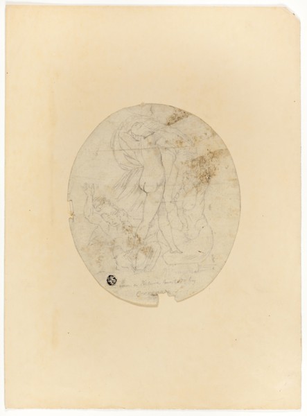 Three Nude Figures, n.d., Possibly by John Brown (Scottish, 1752-1787), after Correggio (Italian,
