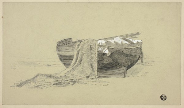 Fishing Boat on Shore, c. 1878, J. K. Rutter, British, active late 19th century, United Kingdom,