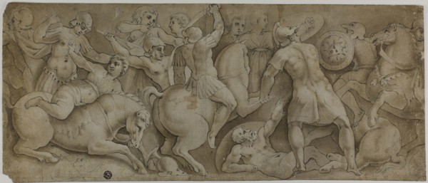 Battle of the Amazons, n.d., After Polidoro Caldara, called Polidoro da Caravaggio, Italian, c.