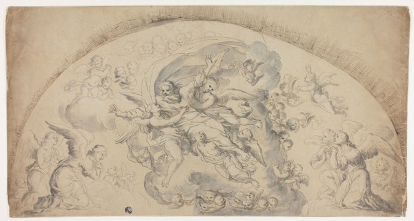 God the Father in Glory, n.d., Possibly after Pietro Testa (Italian, 1611/12-1650), or after