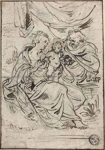 Holy Family, n.d., Attributed to Johann Boeckhorst (Flemish, 1605-1668), or Abraham Jansz. van