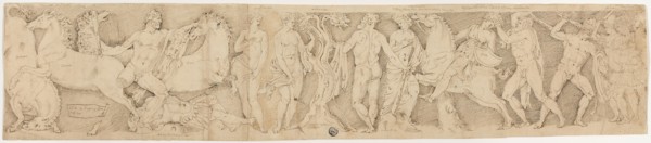 After the Antique: Sarcophagus Lid with the Labors of Hercules, n.d., Probably Italian, early 16th