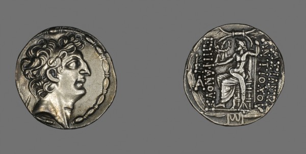 Tetradrachm (Coin) Portraying Emperor Antiochos VIII Grypos, 104/96 BC, reign of Antiochos VIII