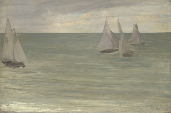 Trouville (Grey and Green, the Silver Sea), 1865, James McNeill Whistler, American, 1834–1903,