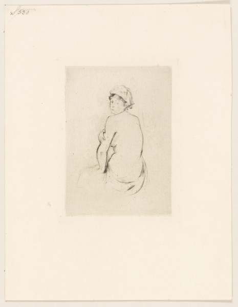 Nude Seen from Behind, 1889, Berthe Morisot (French, 1841-1895), printed by Ernest Rouart (French,