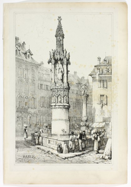 Basle, 1833, Samuel Prout (English, 1783-1852), probably printed by Charles Joseph Hullmandel