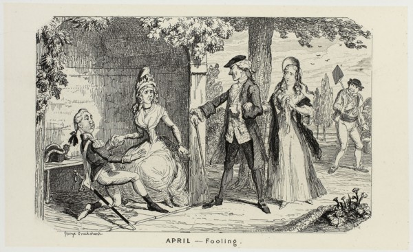 April, Fooling from George Cruikshank’s Steel Etchings to The Comic Almanacks: 1835-1853, 1839,