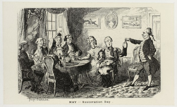 May, Restoration Day from George Cruikshank’s Steel Etchings to The Comic Almanacks: 1835-1853,
