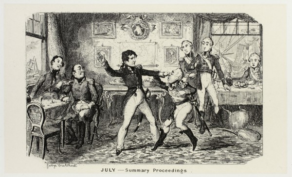 July, Summary Proceedings from George Cruikshank’s Steel Etchings to The Comic Almanacks: