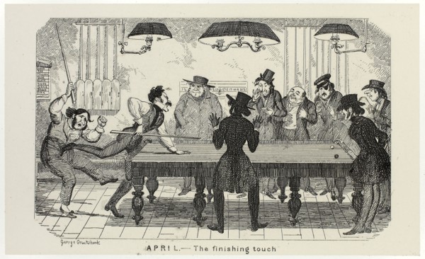April, The Finishing Touch from George Cruikshank’s Steel Etchings to The Comic Almanacks:
